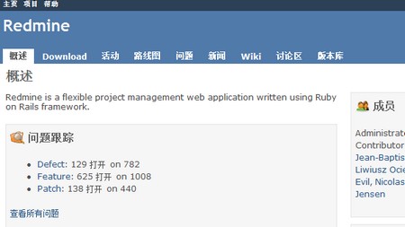 免费开源项目进度管理软件Redmine